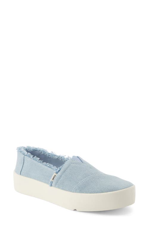 Verona Platform Slip-On Sneaker in Light/Pastel Blue