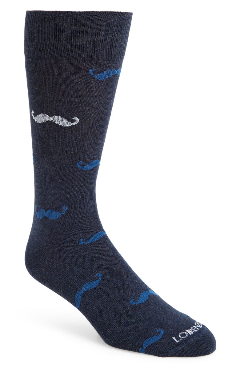 Lorenzo Uomo Mustache Socks | Nordstrom