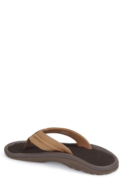 Shop Olukai Hokua Flip Flop In Tan/tan