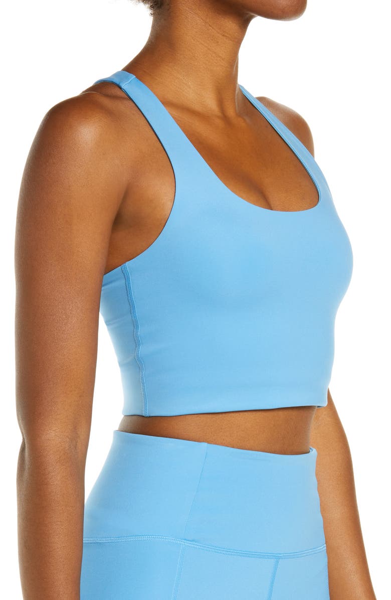 Girlfriend Collective Paloma Sports Bra, Alternate, color, Haze