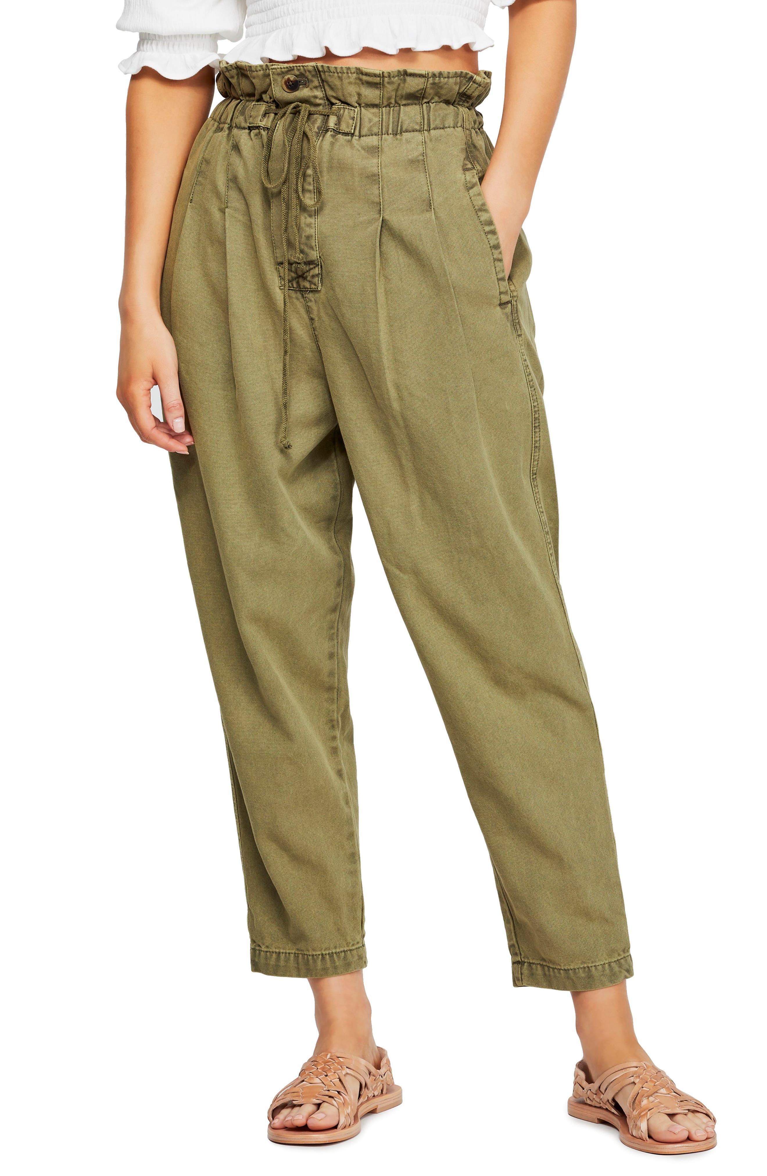 Free People Margate Drawstring Waist Crop Pants Nordstrom Rack