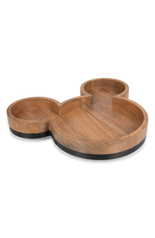 Picnic Time X Disney Mickey Mouse Wood Serving Tray In Brown