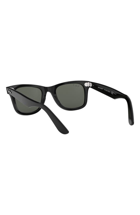 Shop Ray Ban Ray-ban 50mm Classic Wayfarer Polarized Sunglasses In Black Polarized