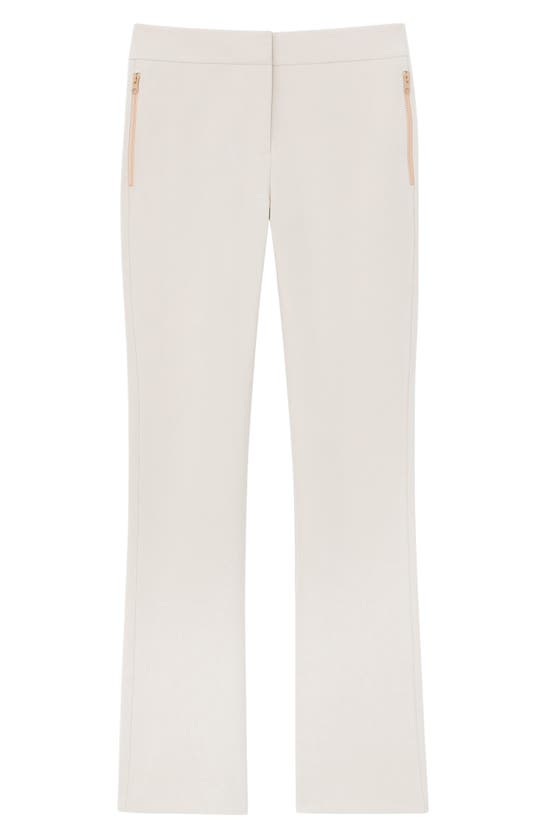 Shop Lafayette 148 Manhattan Acclaimed Stretch Slim Flare Pants In Sand