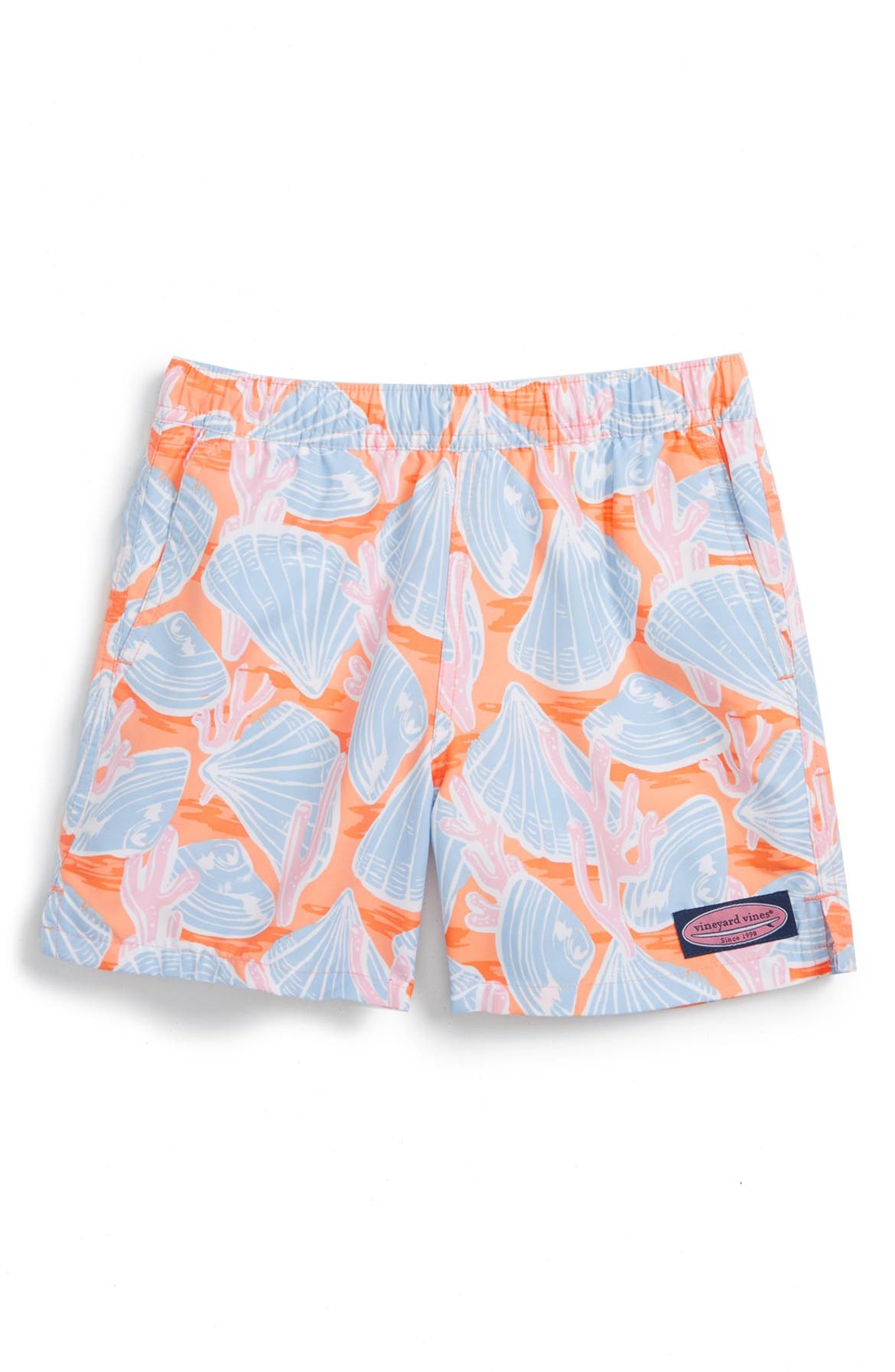 Vineyard Vines 'Chappy - Shells & Coral' Swim Trunks (Toddler Boys ...