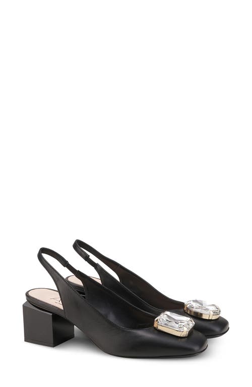 Shop Agl Attilio Giusti Leombruni Agl Angie Crystal Slingback Pump In Nero