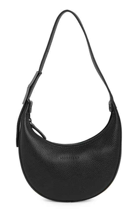 Shop Longchamp Plain Leather Logo Shoulder Bags (10218968001) by  LaBoutiqueR