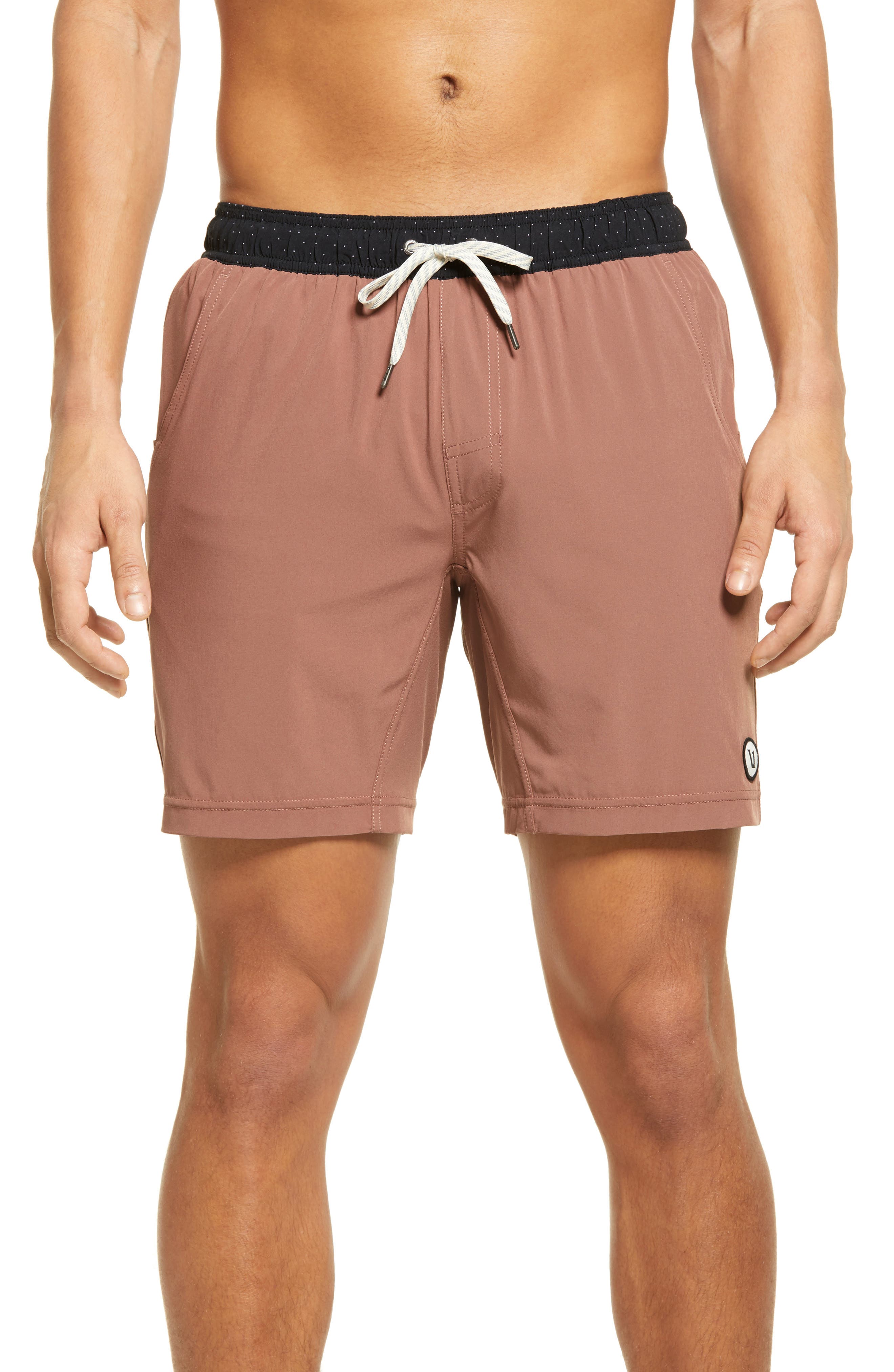 brown athletic shorts