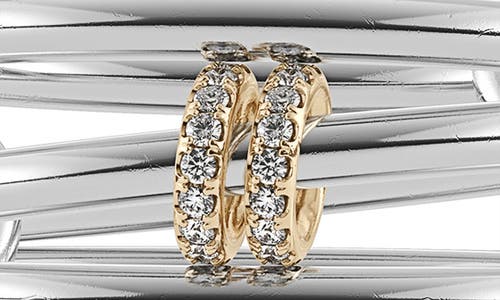 Shop Spinelli Kilcollin Acacia Sg Gris Linked Rings In Silver/gold Pave