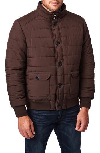 Shop Bernardo Intercept Water Resistant Puffer Jacket In Chocolate