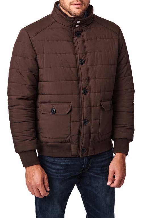 Bernardo Intercept Water Resistant Puffer Jacket Chocolate at Nordstrom,