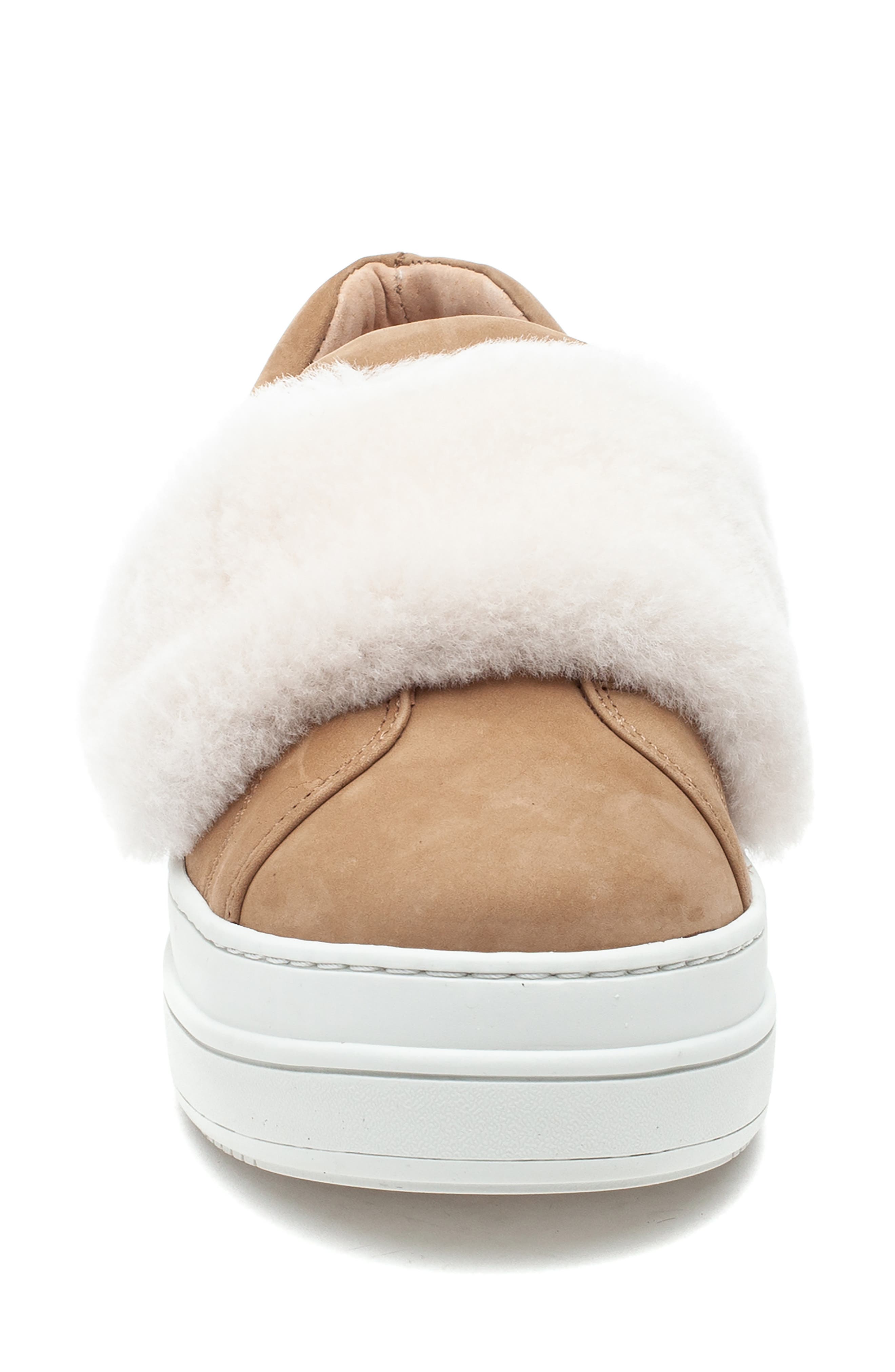 j slides shearling sneakers