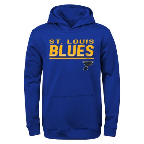 Outerstuff Youth Blue St. Louis Blues Face Off Color Block Full-Zip Hoodie at Nordstrom, Size XL