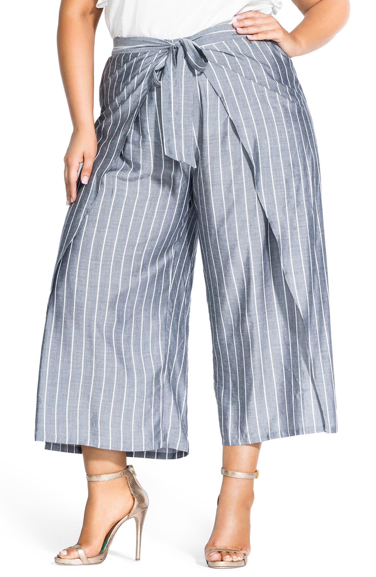 plus size wrap pants