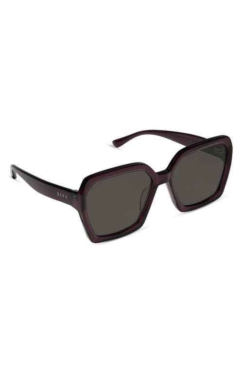 Diff Sloane 54mm Square Sunglasses In Grey