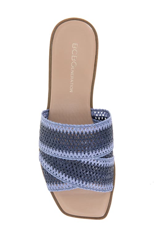 Bcbgeneration Lileen Slide Sandal In Blue-light Blue