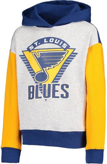 Outerstuff Girls Youth Blue St. Louis Blues Let's Get Loud Pullover Hoodie