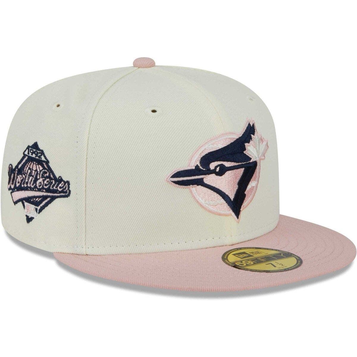 New Era Men's New Era Cream/Pink Toronto Blue Jays Chrome Rogue 59FIFTY Fitted Hat Nordstrom