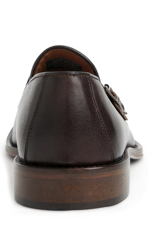 Shop Bruno Magli Biago Double Monk Strap Shoe In Brown