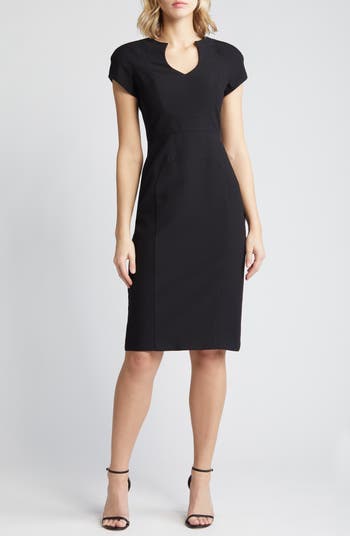 Black Halo Cap Sleeve Sheath Dress Nordstrom