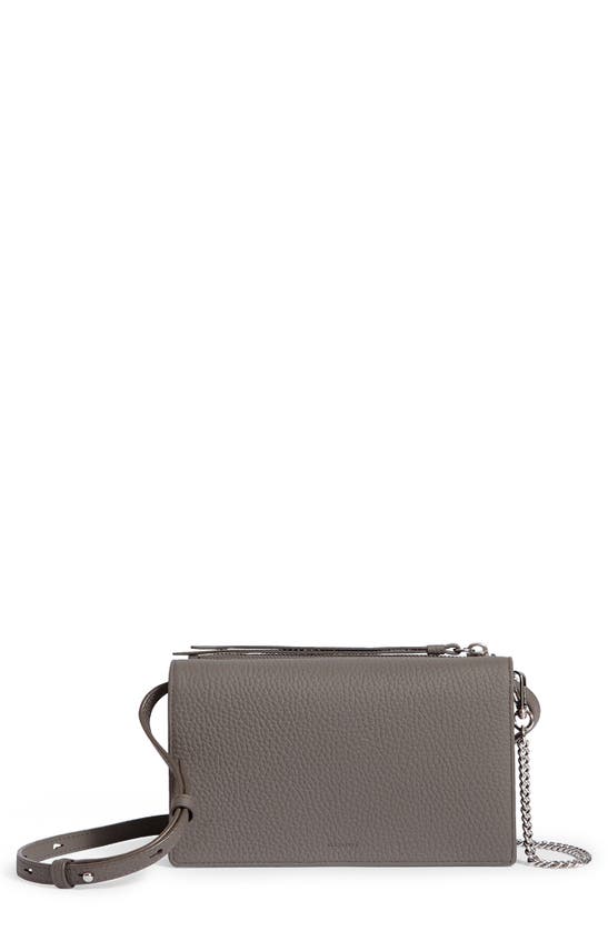 Allsaints Fetch Leather Bag In Petrol