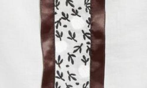 BODE BODE LATTICE SPRIG EMBROIDERED COTTON TOP 