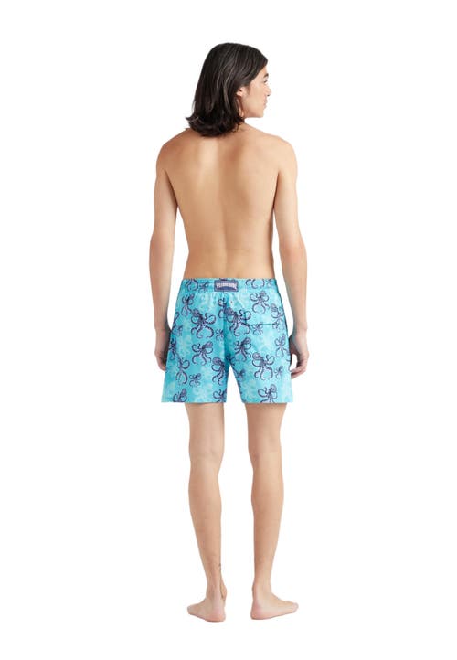 Vilebrequin Poulpes Swim Shorts In Bora Bora