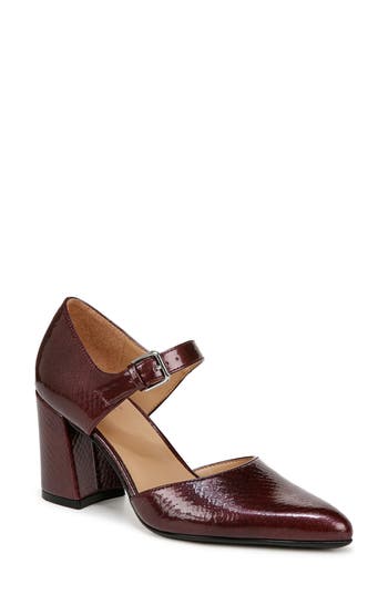 Naturalizer Pixie Mary Jane Pumps In Cranberry