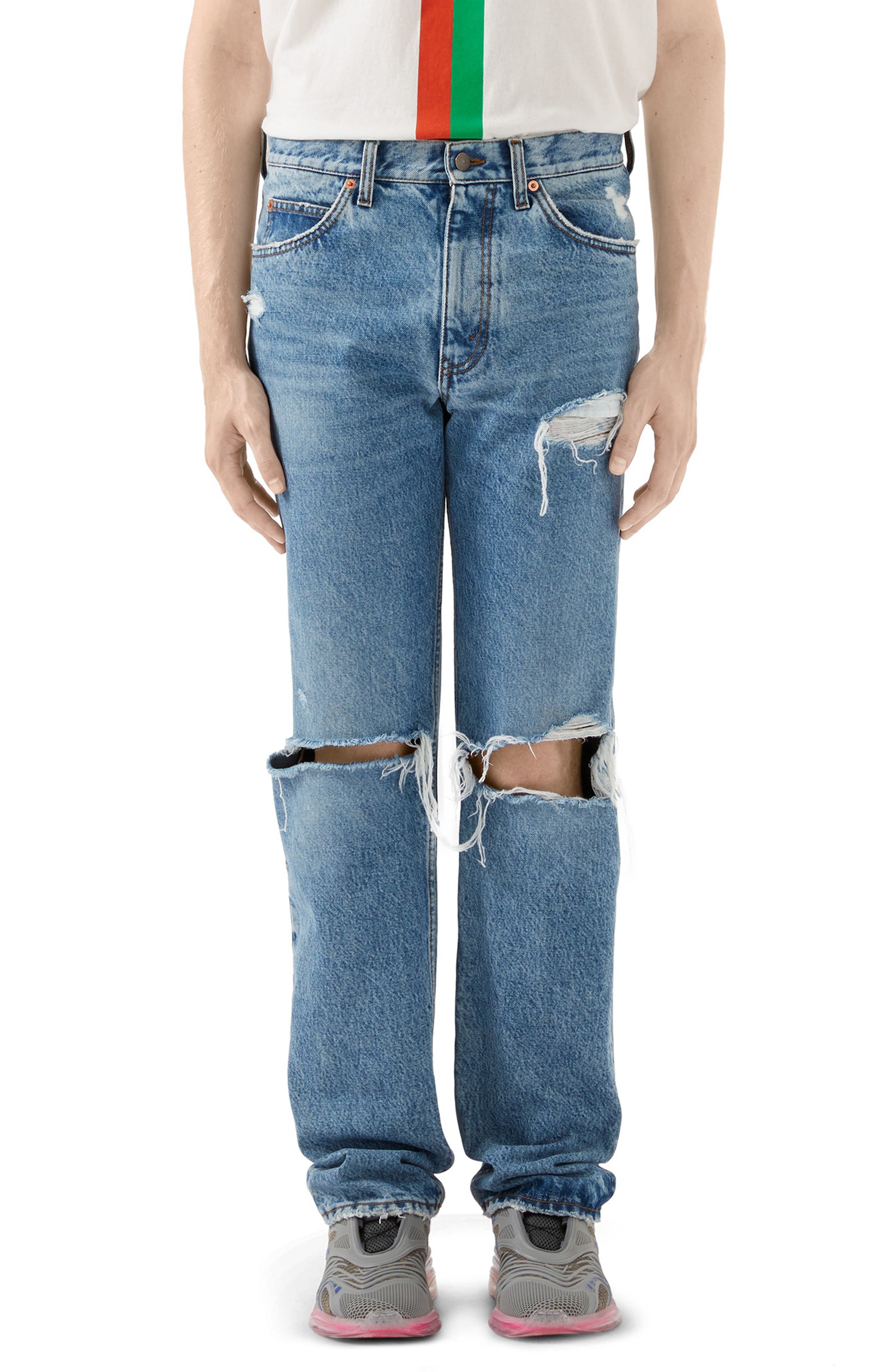 gucci eco washed denim