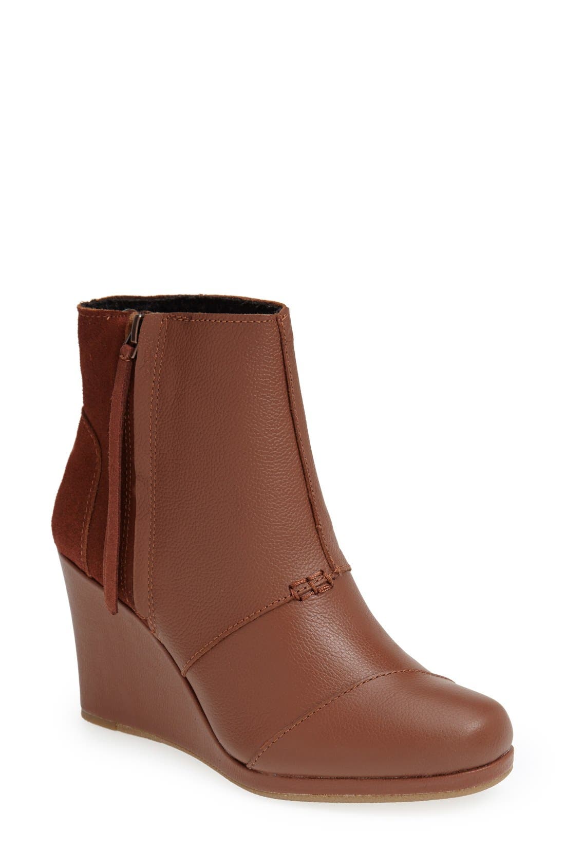 toms melrose wedge bootie