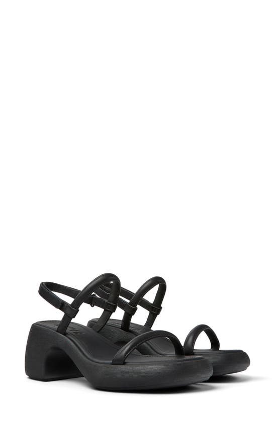 Shop Camper Thelma Platform Slingback Sandal In Black