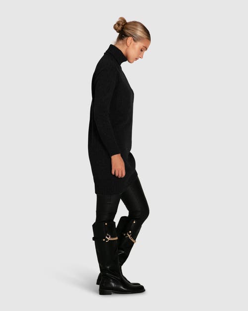 Belle & Bloom Nothing Compares Knit Dress In Black