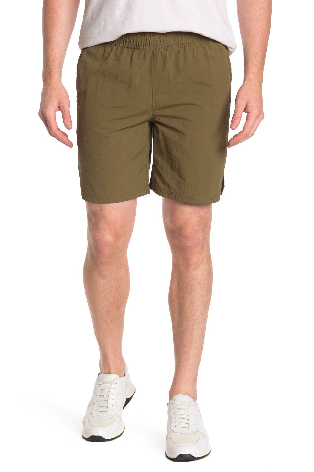 Abound Nylon Shorts In Medium Green1