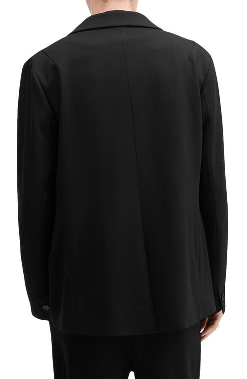 Shop Allsaints Helm Black Stretch Sport Coat