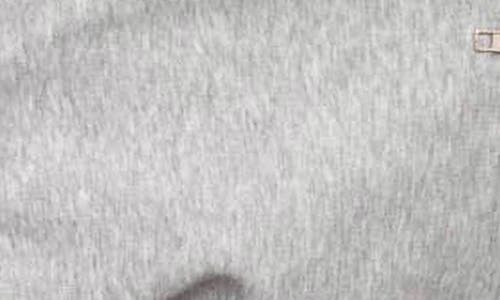 Edikted Bailey French Terry Crop Quarter Zip Sweatshirt In Gray Melange