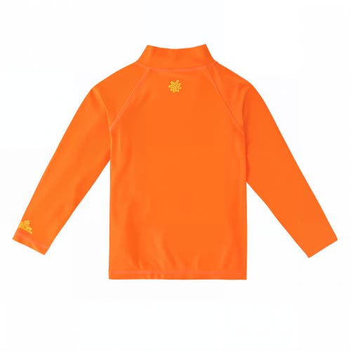 Shop Uv Skinz Long Sleeve Sun & Swim Shirt In Neon Orange