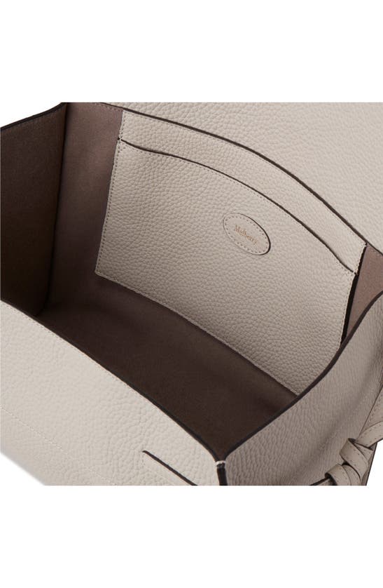 Mulberry Small Minimal Bayswater Leather Satchel In Chalk