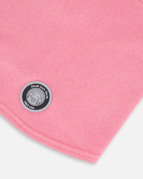 Deux Par Deux Girl's Jersey Balaclava Candy Pink In Azalea Pink