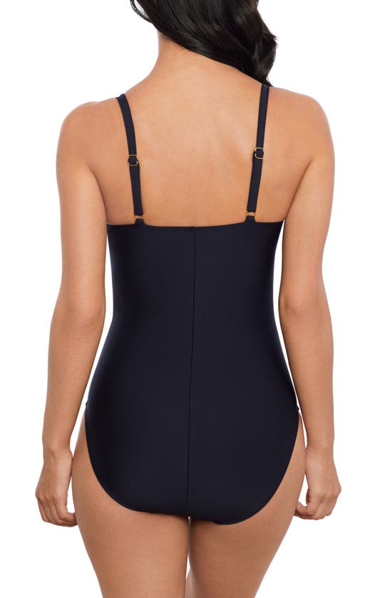 Shop Magicsuit Gianna Chain Link One-piece Swimsuit In Black