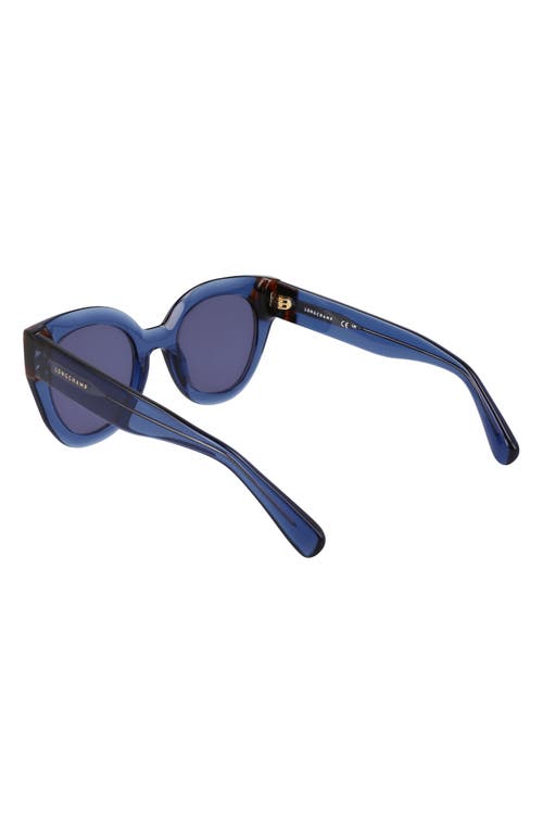 LONGCHAMP LONGCHAMP HERITAGE 49MM SMALL ROUND SUNGLASSES