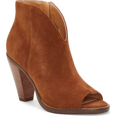 Jessica Simpson Jillrie Open Toe Bootie- Brown