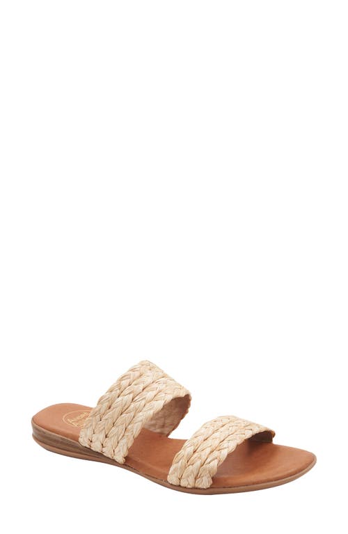André Assous Narice Clear Slide Sandal in Beige