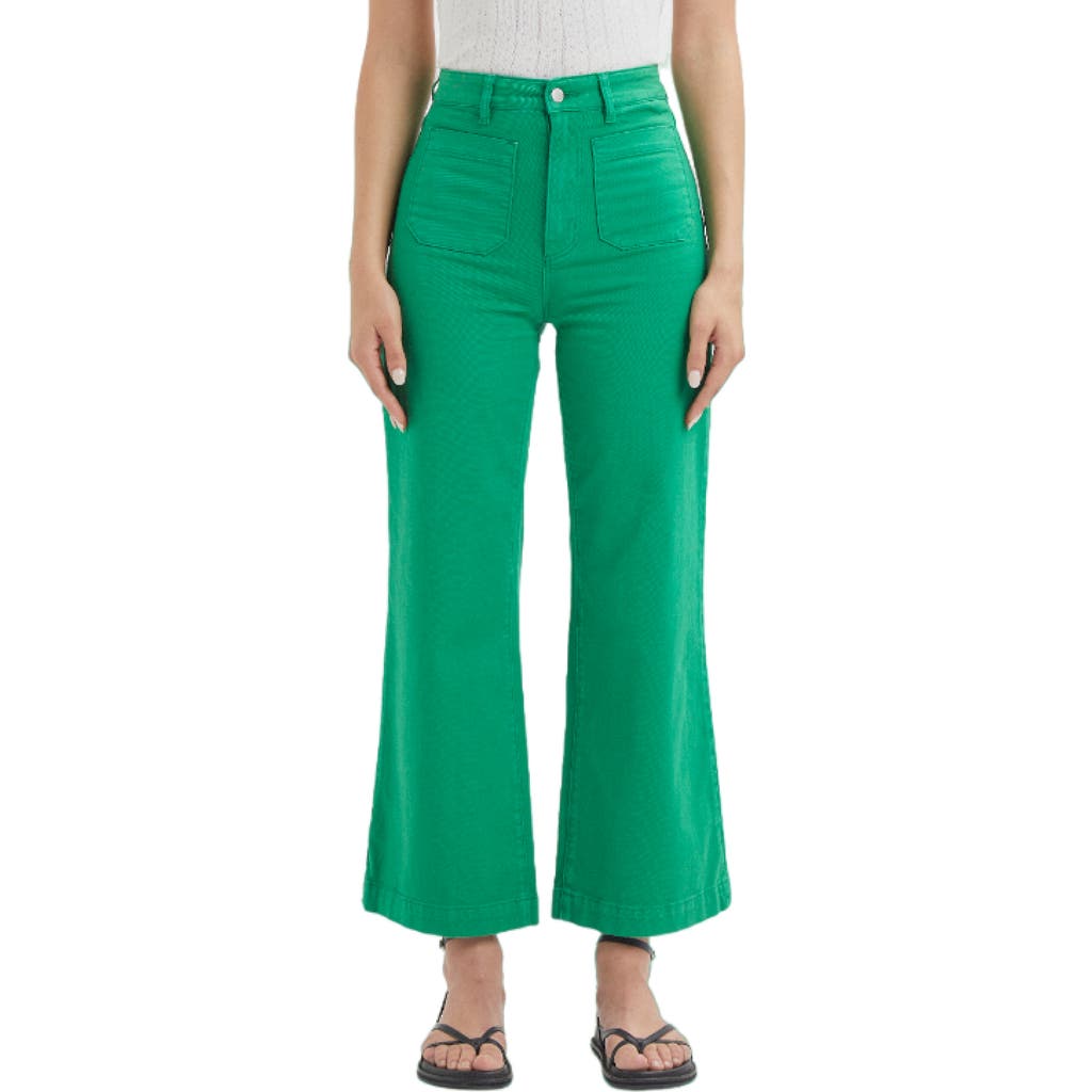 Rolla's Sailor High Waist Wide Leg Jeans In Grass