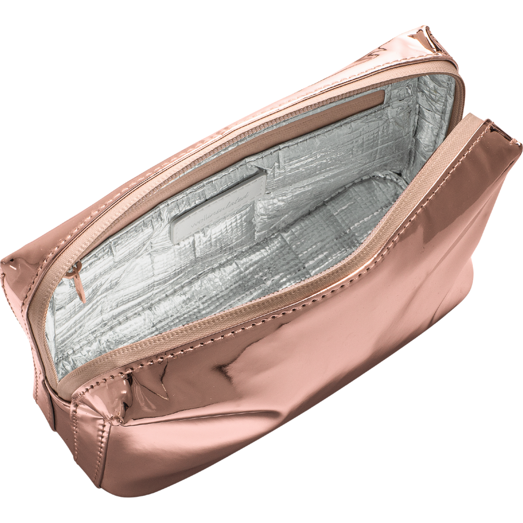 Wellinsulated Performance Beauty Bag In Rose Gold