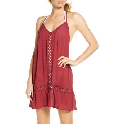 Chelsea28 Emilee Tassel Cover-Up Dress, Red