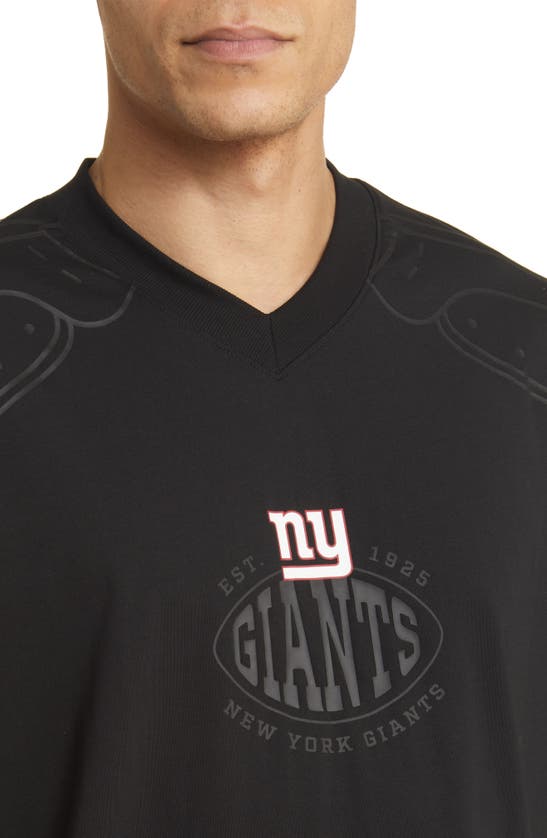 Hugo Boss Boss X Nfl Tackle Graphic T-shirt In New York Giants Black