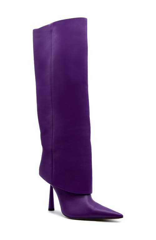 GIA BORGHINI Rosie Pointed Toe Boot in Purple