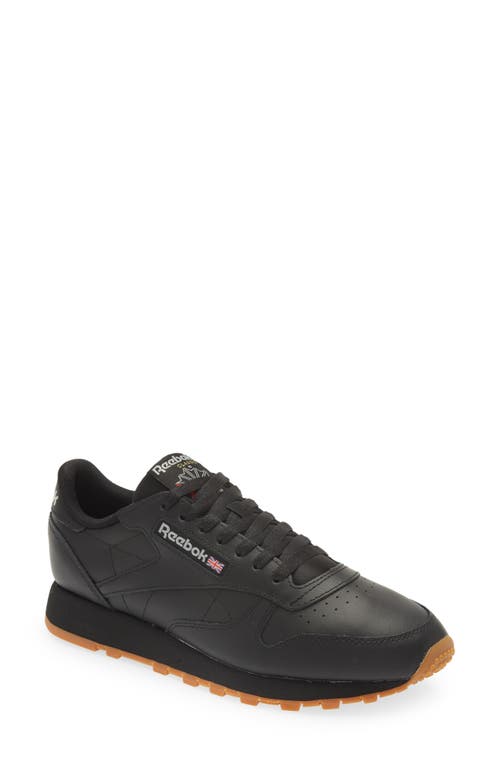 UPC 195734521805 product image for Reebok Classic Leather Sneaker in Core Black/Pure Grey at Nordstrom, Size 9 | upcitemdb.com