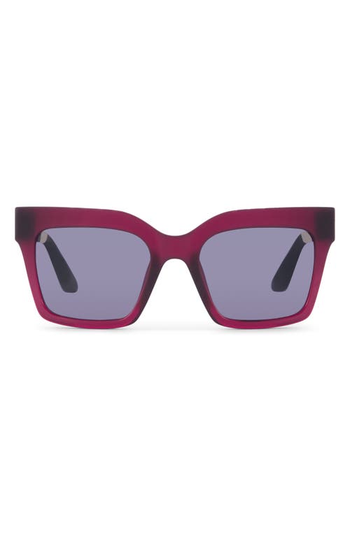 Toms Adelaide 52mm Gradient Square Sunglasses In Midnight Plum Crystal Fade