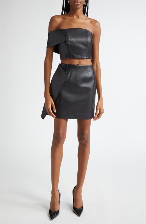 Shop Israella Kobla Armitage Faux Leather Miniskirt In Black